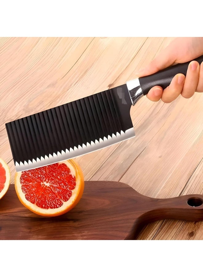 6-Piece Home Cooking Knife Set – Sharp Stainless Steel Knives with Peeler and Scissors - Image 2